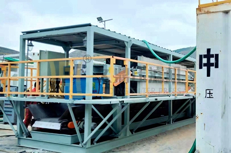 甘肅慶陽油田廢水處理現場