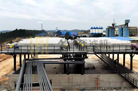 廣西南寧洗砂污水處理現(xiàn)場