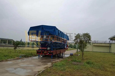 廣西省250平方車載壓濾機使用現場