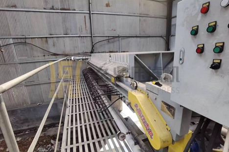 河南省100平方隔膜壓濾機使用現場