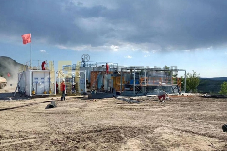 陜西省泥漿不落地壓濾機使用現場